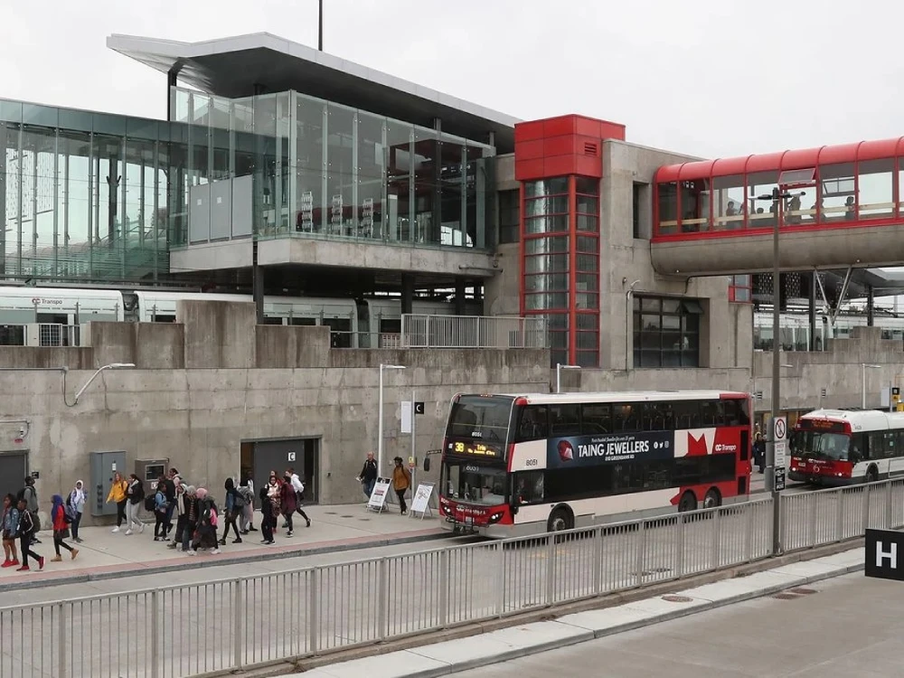 Blair O-Train station Gloucester Ottawa commute hub