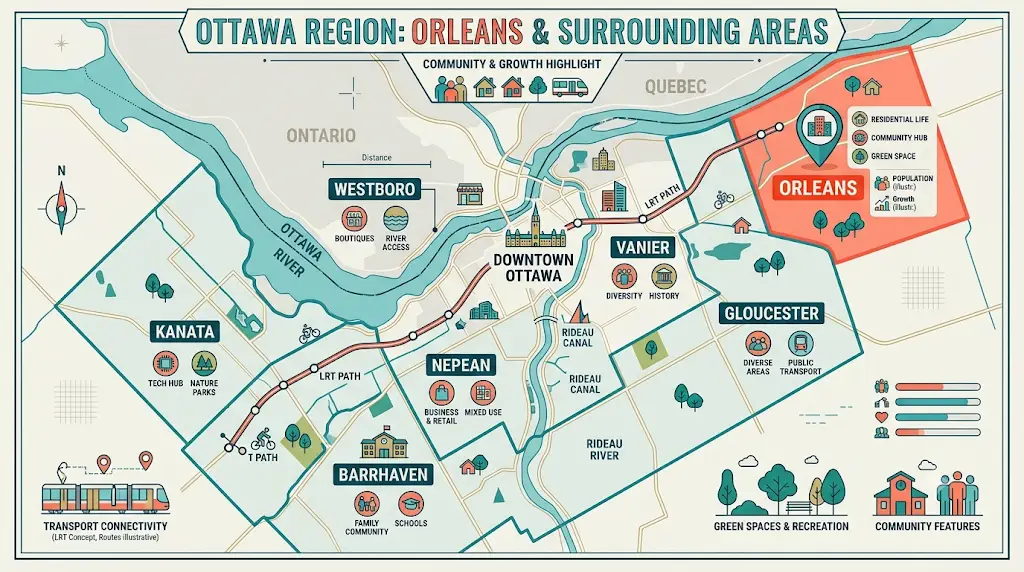 Ottawa Service Area Map