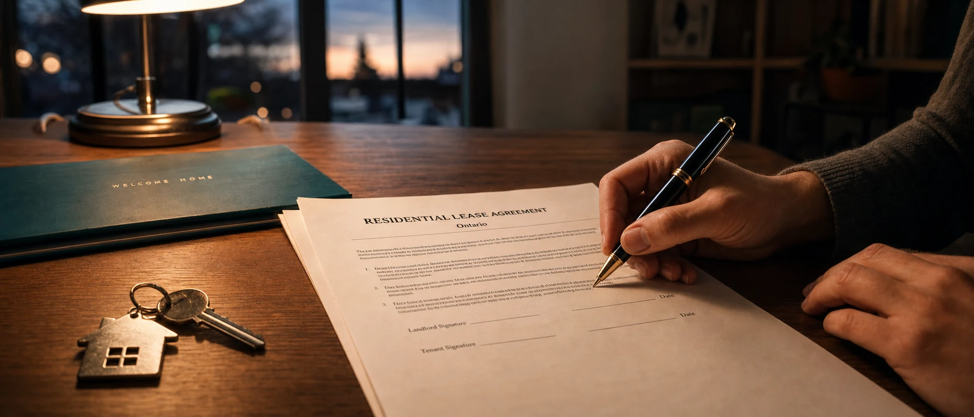Ontario-compliant lease agreement signing for Orleans, Gloucester, Cumberland and Rockland rentals