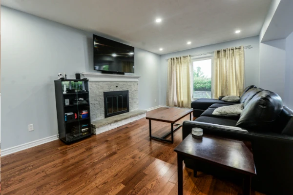 Living room upgrade after photo Ottawa rental maintenance