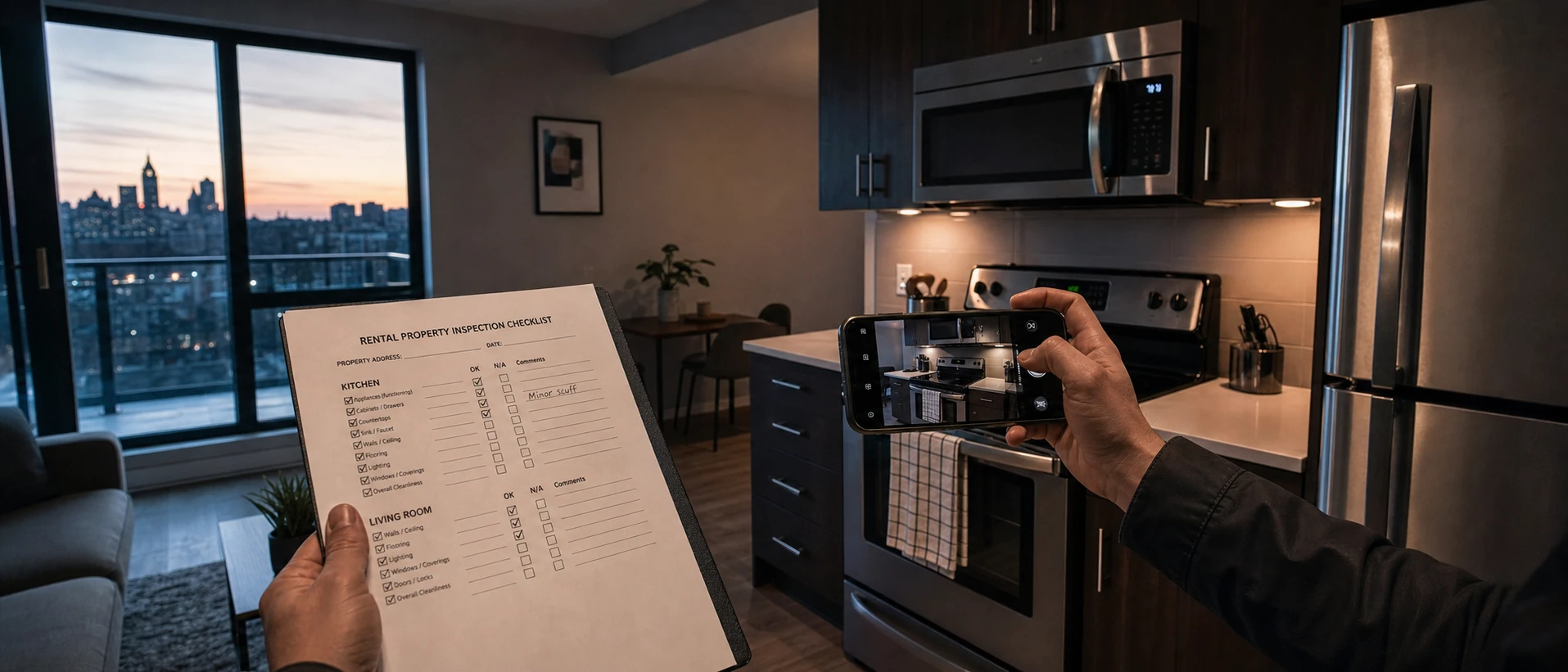 Regular property inspection with written photo-documented report in Ottawa